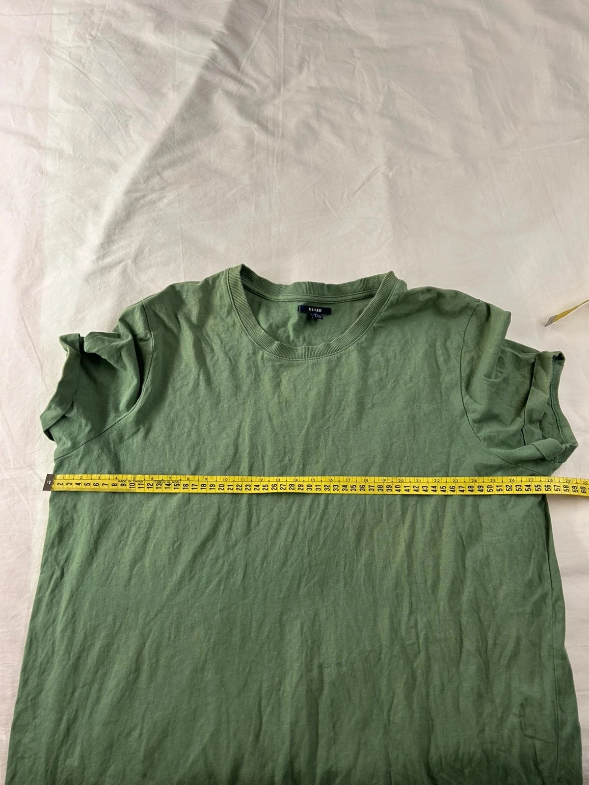 Dark green solid vintage Kiabi t-shirt – photo 9